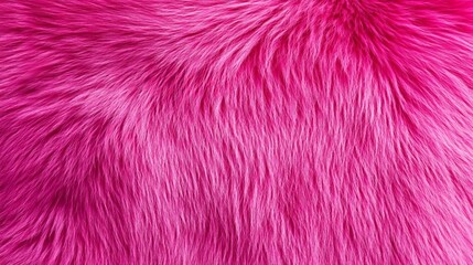 Fototapeta premium Pink fur texture top view. Fur pattern.