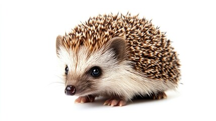 Obraz premium Close-up of a Cute Hedgehog with Spiky Fur