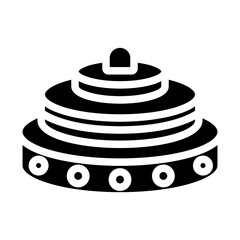 Landmine down Solid icon