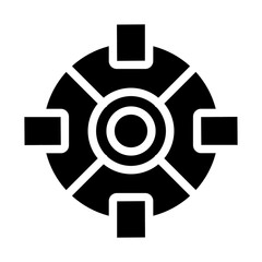 Landmine tank Solid icon