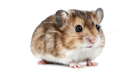 Obraz premium Close-up Portrait of a Curious Dwarf Hamster