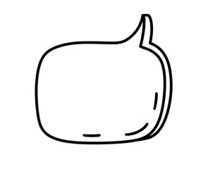 Chat Speech Bubble Message Text Cloud Vector Shape