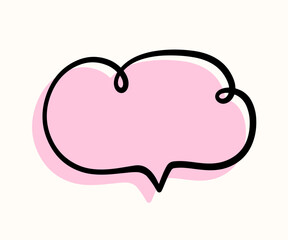 Chat Speech Bubble Message Text Cloud Vector Shape