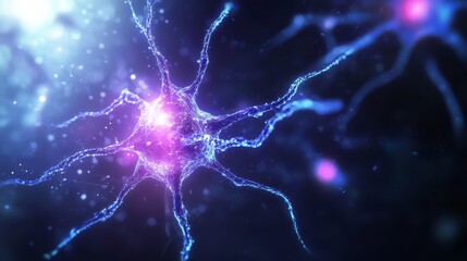 Neural Network Brilliance: A mesmerizing visual representation of a neural network, showcasing the intricate connections and dynamic activity of neurons, bathed in vibrant colors and ethereal light.