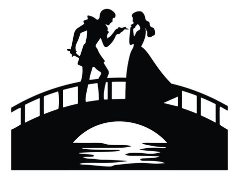 Romeo and Juliet Vector Couple Art