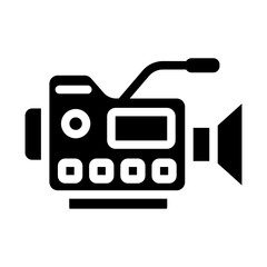 Fototapeta premium Video Recorder Solid Icon