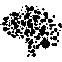 Fototapeta premium Simple vector icon brain