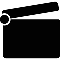 Simple vector icon board for filming