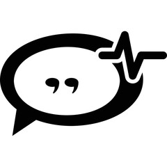 Simple vector icon voice chat
