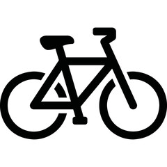 Simple vector icon bike