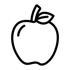 Apple line icon