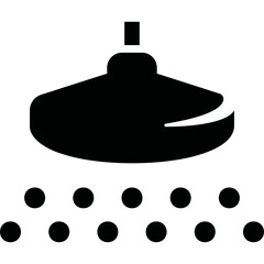 Fototapeta premium Simple vector icon shower, water