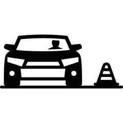 Simple vector icon car