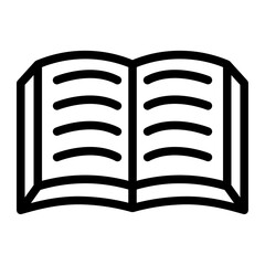 Book line icon