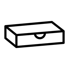 Box container line icon