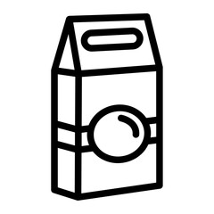 Box container line icon