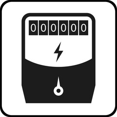 The icon of the electricity meter.