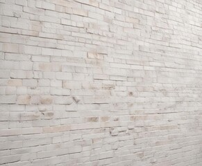 Fototapeta premium Close-up shot of white brick wall with subtle mortar lines and textured surface, construction materials, texture photography, masonry