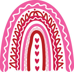 Valentine's day Rainbow SVG
