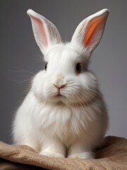 Fototapeta premium white rabbit