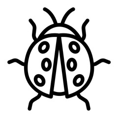 Ladybird line icon