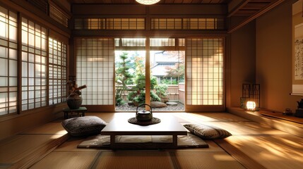 Fototapeta premium Japanese Interior Design