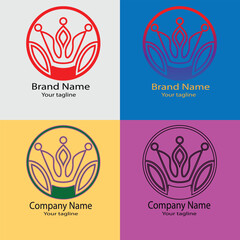 A professional latest unique logo design in four different styles for business companies, stores, shops, organizations, associations etc.
