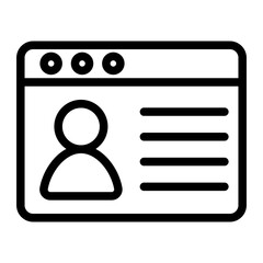 Target Research line icon