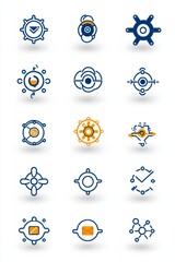 Abstract Tech Icons A Collection of Modern Design Elements
