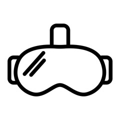 Glasses Vr line icon