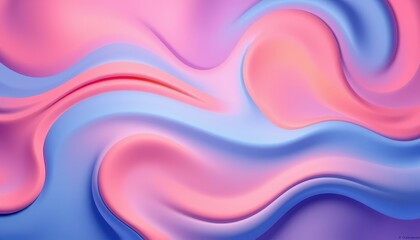 Naklejka premium Abstract Pink Blue Swirling Fluid Design