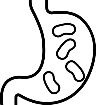 recommend clip art: Heartburn black glyph icon. Stomach ache. Food poisoning. Gastrointestinal problem. Inflammation in organ. Silhouette symbol space. Gastritis and acid reflux, indigestion and stomach pain problems.