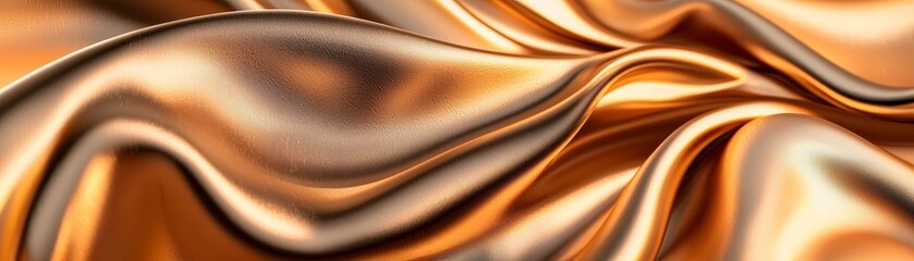 Luxurious satin fabric glowing in sheen textile studio close-up
