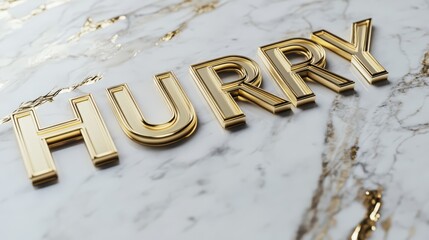 Hurry:  Golden, Bold, 3D, Letter, Time,  Urgency,  Limited Time,  Deadline,  Rush,  Now,  Hurry Up,  Promote,  Marketing,  Sale,  Discount,  Offer,  Exclusive,  Opportunity,  Action,  Call to Action.