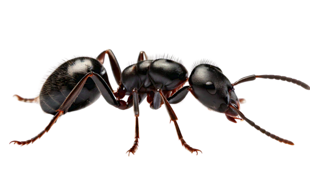 ant isolated on transparent background