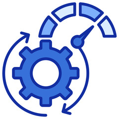 Responsible Blue Color Icon