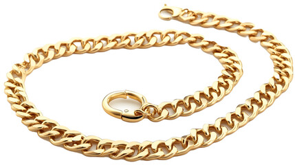 Isolated Gold Chain Necklace - No Background, Transparent PNG