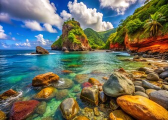 Dominica Stone Coast - Berekua Village - Coastal Beauty