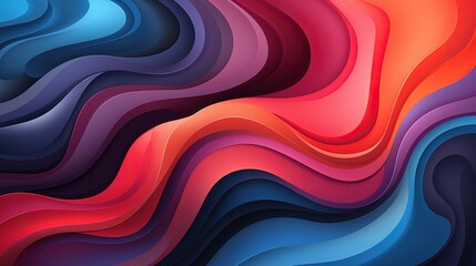 Obraz premium Dynamic Fluid Multicolor Background with Red and Blue Hues