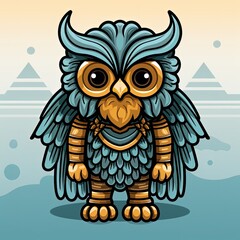 Obraz premium Ancient Polish Mythical Creature in Vector Art Style
