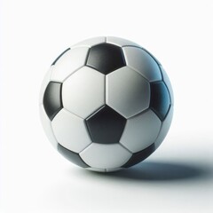 Fototapeta premium Soccer ball, Football, isolated on white background, full depth of field 