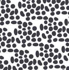 Large spots create a texture or surface similar to animal skin.