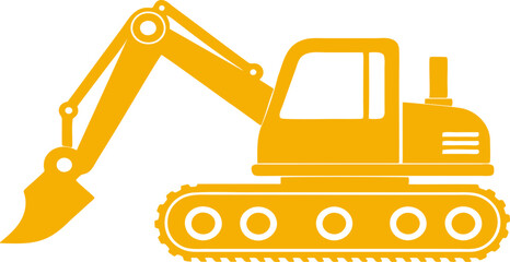 Excavator icon, logo