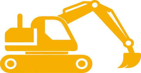 Excavator icon, logo