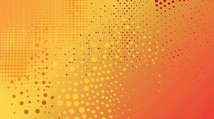 Abstract Yellow and Orange Dots Background