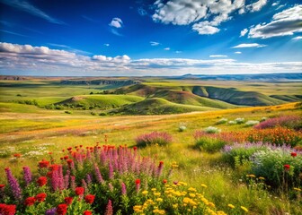 Fototapeta premium Pawnee National Grasslands Scenic Byway Panoramic
