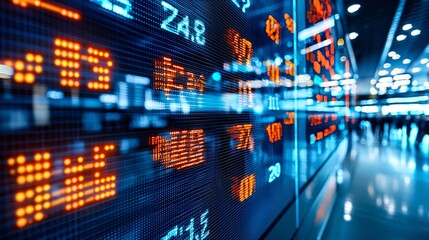 Naklejka premium Investigate the benefits of investing in blue-chip stocks.