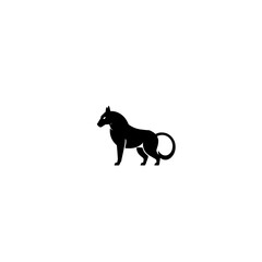 Fototapeta premium Black Panther Silhouette Logo,