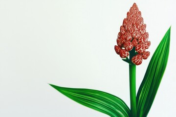 Fototapeta premium Minimalist botanical artistry: rare flower for elegant and modern design