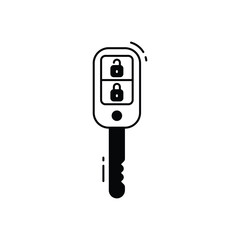 Smart key vector icon